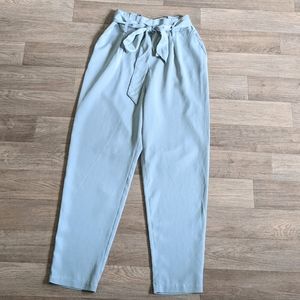 NWOT Socialite Paperbag Sage Green Trouser Pant Size Large